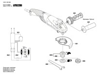 Bosch 3 601 H30 400 Gws 15-125 Cith Angle Grinder 230 V / Eu Spare Parts